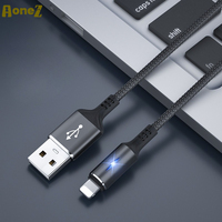 3A Fast Charging USB Cable for IPhone 12/11/X/XR/8/7/6s Plus | 1m&2m Length | Durable Braided Cord | High-Speed Data Sync AONEZ