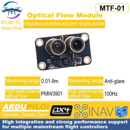 B-CUBE MTF-01 Optical Flow Ranging Module 8m PMW3901 for ArduPilot PX4 INAV Drone Positioning