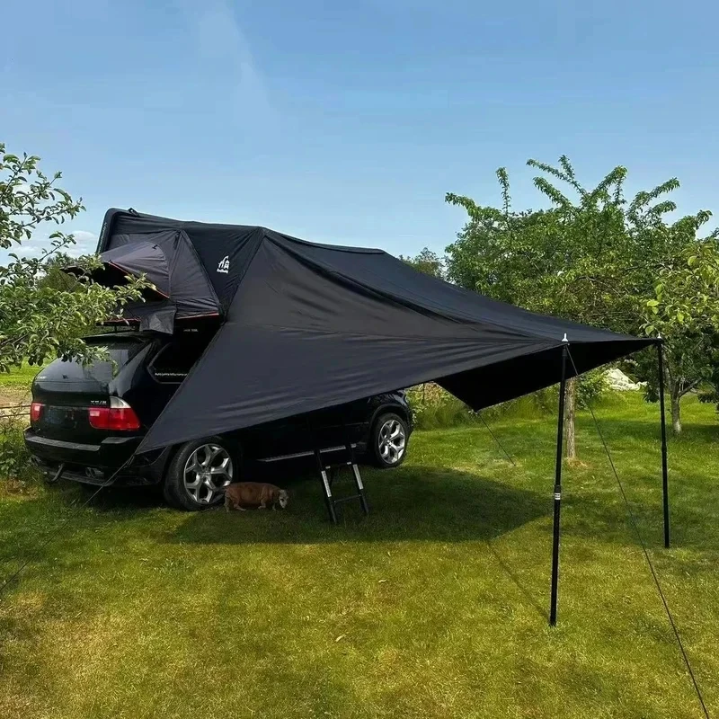 Multifunctional 4X4 Roof Top Tent With Large Window 4 Persons Travel Camping Exterior Mod Parts
