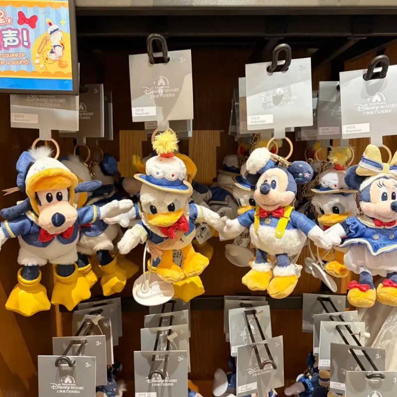 Donald Duck Mickey Minnie New Genuine Disney Birthday Series Soft Plush Toy Decoration Cute Doll Kawaii Valentine'S Day Gift