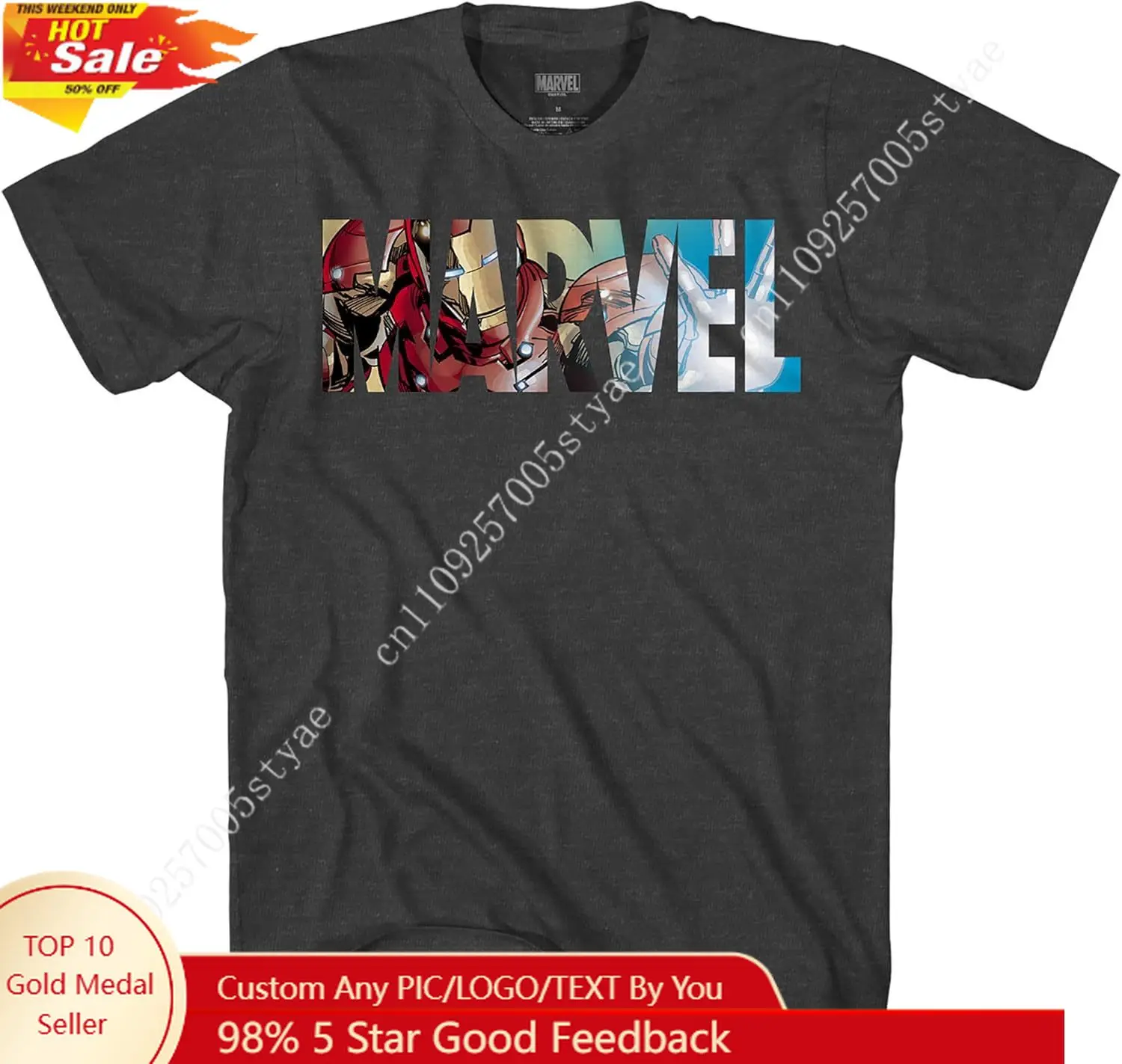 

Marvel Avengers Expressions Moods Hulk Sider-Man Iron Man Adult Mens Womens T-Shirt