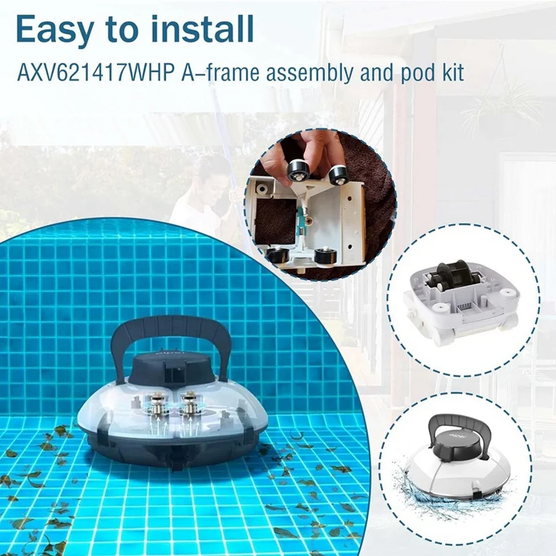 AXV621DAT Universal Pool Vac A-Frame/Turbine Kit لمنظفات حمام السباحة الأوتوماتيكية Hayward، لـ AXV036BP AXV601CAT