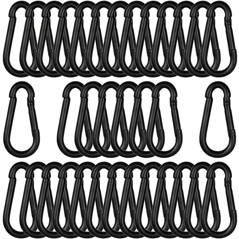 

Мини-карабин, брелок из алюминиевого сплава, пряжка типа D, пружинный карабин, защелка, зажим, брелоки, инструменты для повседневного использования на открытом воздухе, кемпинга