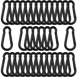 Mini Carabiner Keychain Alluminum Alloy D Type Buckle Spring Carabiner Snap Hook Clip Keychains Outdoor Camping Daily Use Tools