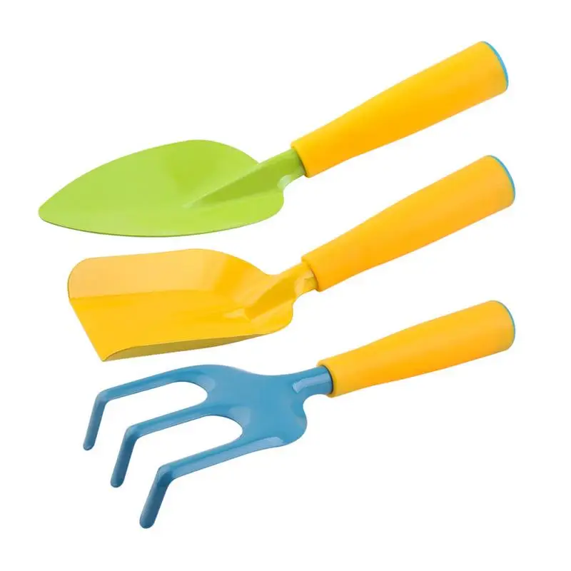 Kids Gardening Tools Set Colorful Children Garden Tools Boys Girls Garden Play Toys Includes Storage Bag Watering Can Gardening