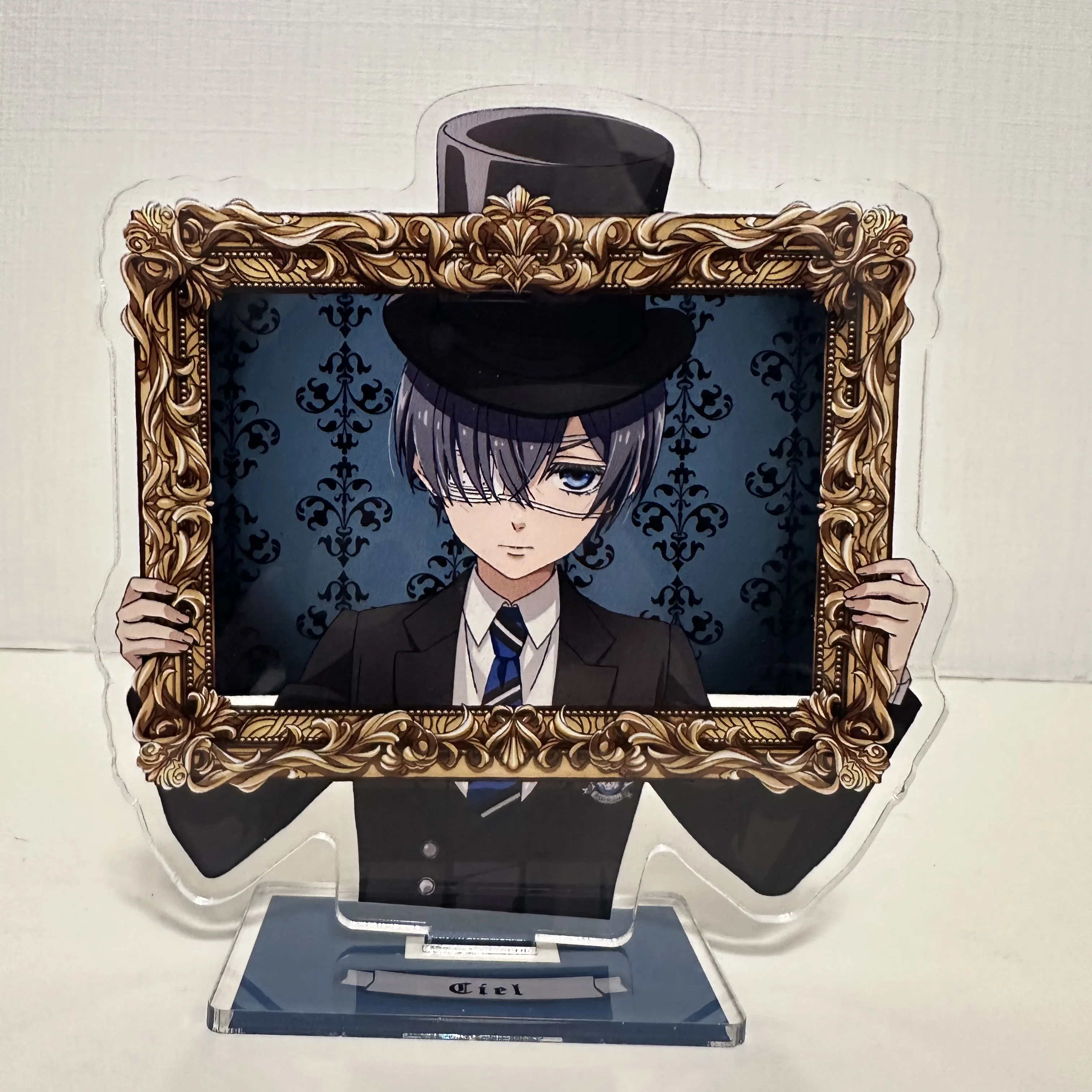 Black Butler Anime Figures Ciel Phantomhive Acrylic Stands Sebastian Michaelis Model Plate Holder Cake Topper Birthday Gifts