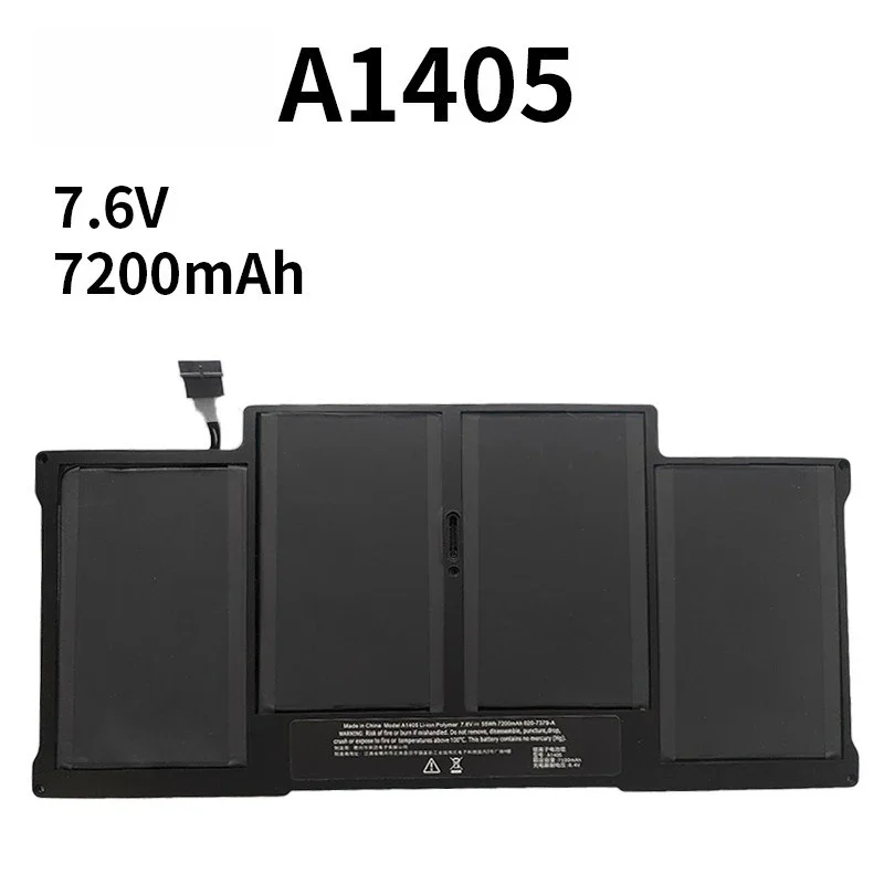 A1405 7200mAh High Performance A1375 A1406 A1377 Laptop Battery for Apple Macbook Air 11 13 Inch A1466 A1370 A1369 A1465
