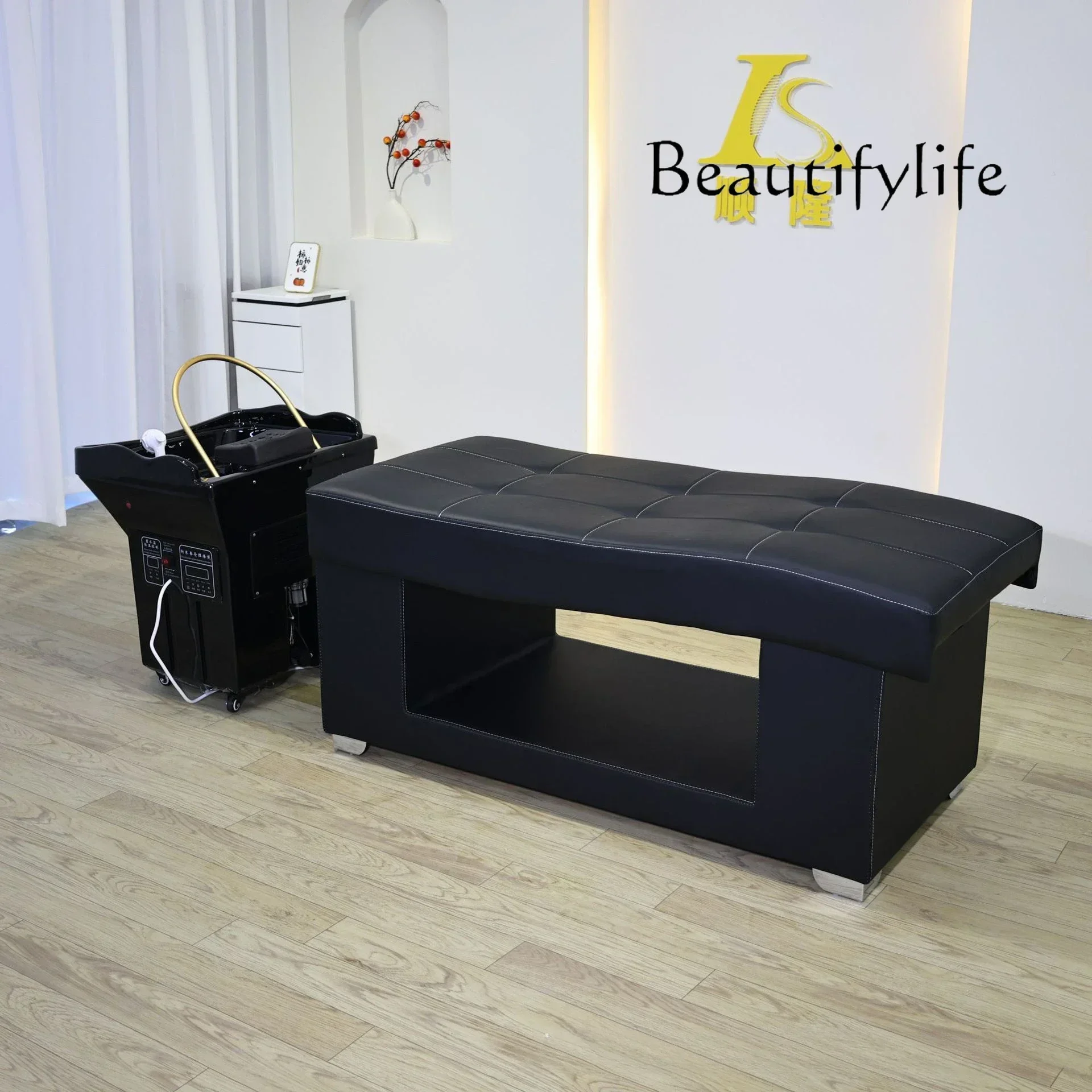 Salón de belleza, champú especial, cama, tratamiento de cabeza, peluquería móvil, instrumento de tratamiento de cabeza de oreja, cama de circulación de agua