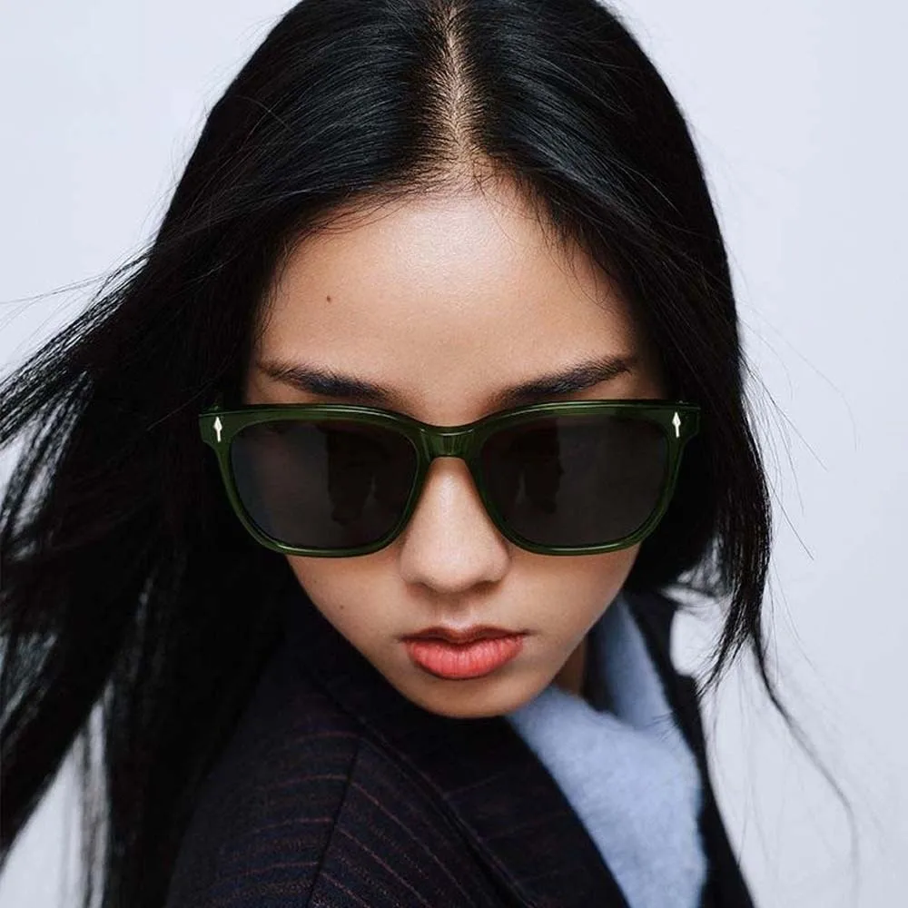 

Lightweight Jelly Retro Sunnies Sunshade Eyewear Alloy Men Polarized Sunglasses Costume Accessory Decorative