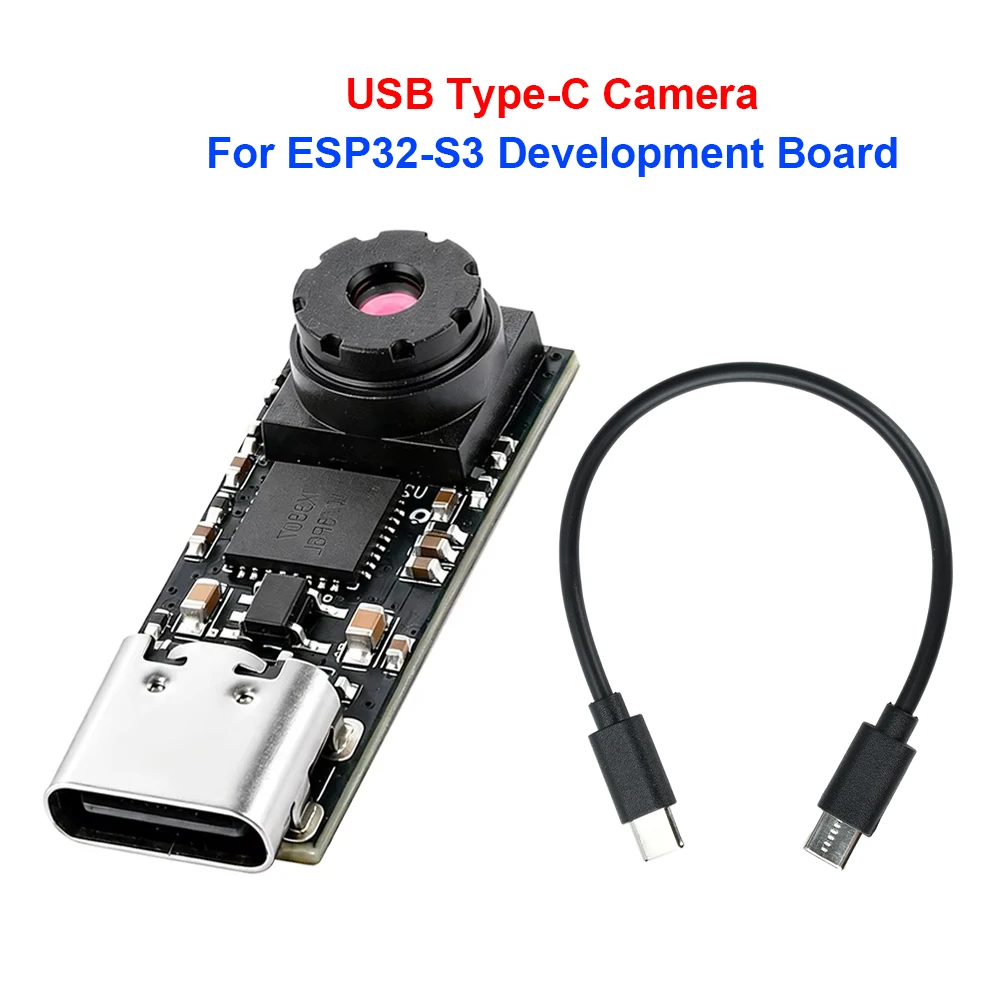 Mini USB Type-C Camera Module 720P 1280*720 1MP 65 Degrees M5-CSP Camera Standard UVC Protocol for ESP32-S3 Development Board
