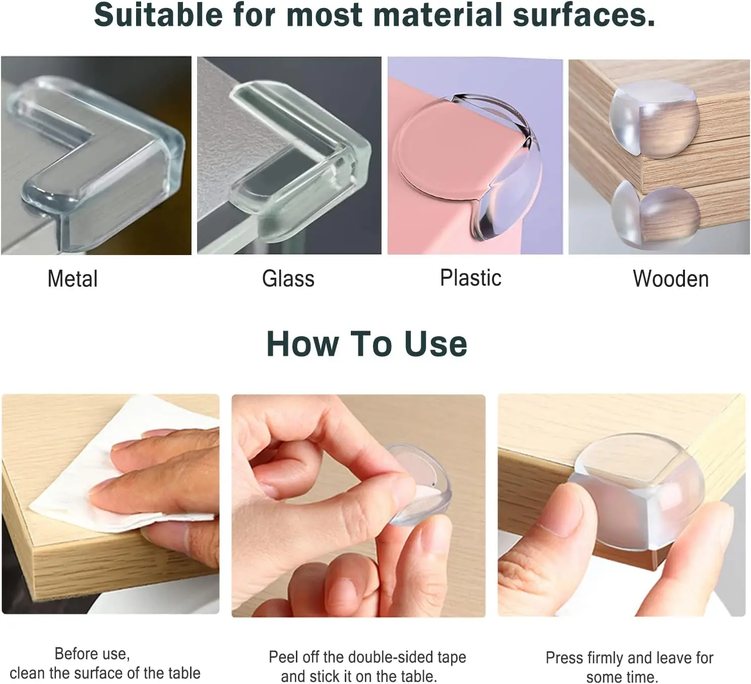 24Pcs Baby Safety Silicone Protector Table Corner Edge Protection Cover Electric Socket Protection Children Anticollision Guards