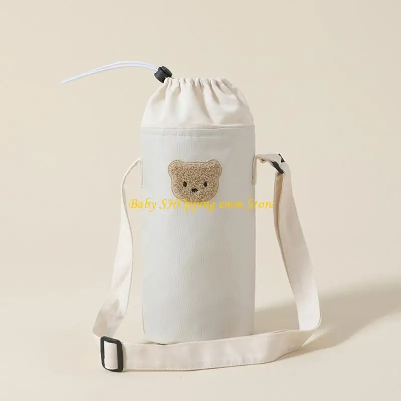

23GD Fashionable Baby Bottle Holder Case Large Capacity Drawstring Bag Keeps Bottle Easy Access for Families with Infants