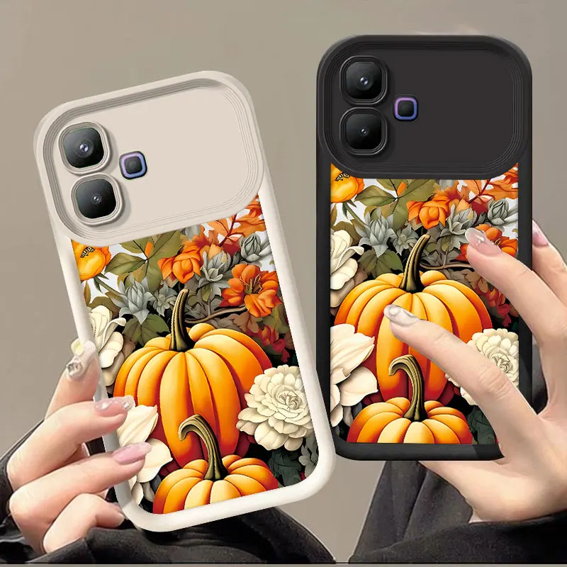 Flexible Silicone Case For Infinix Smart 20 4G Protective Cover Shockrpoof Hollaween Print Pattern Funda