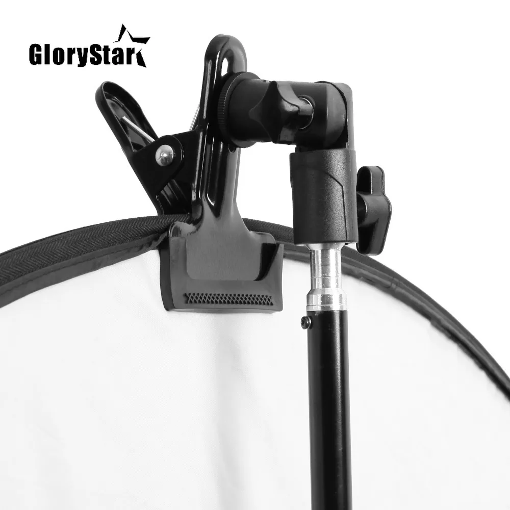 

Reflector Clamp Clip Holder Light Stand Attachment 1/4" to 3/8" Screw Mount Swivel Adapter For Photo Studio Reflector&Background