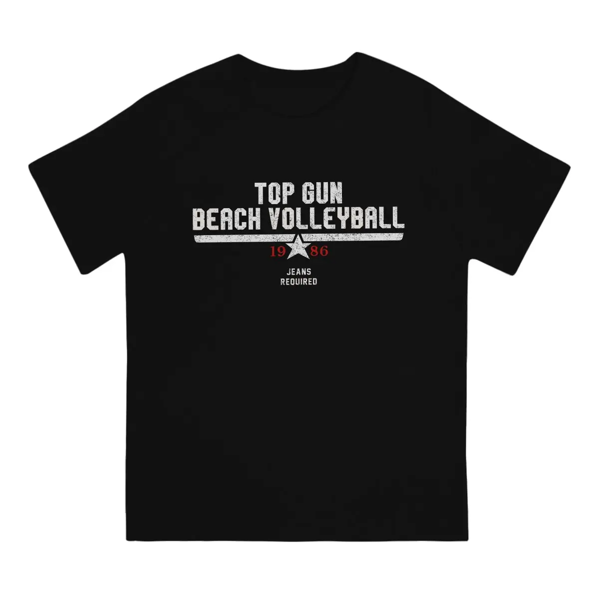 Top Gun Beach Volleyball 1986  T Shirt Punk O-Neck TShirt Harajuku Clothes