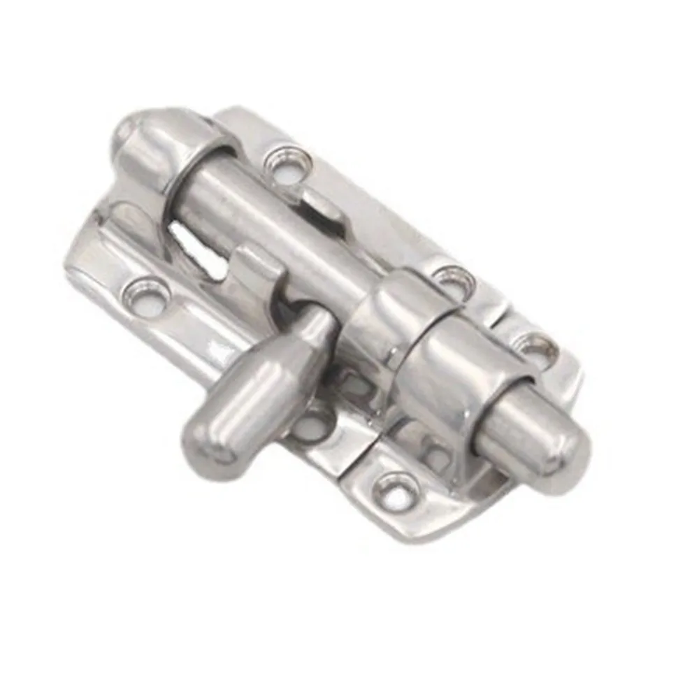 

Stainless Steel Marine Gate Lock Thickened Hardware Marine Hatch Fastener 60/90/110MM Silver Slide Barrel Bolt Clasp RV