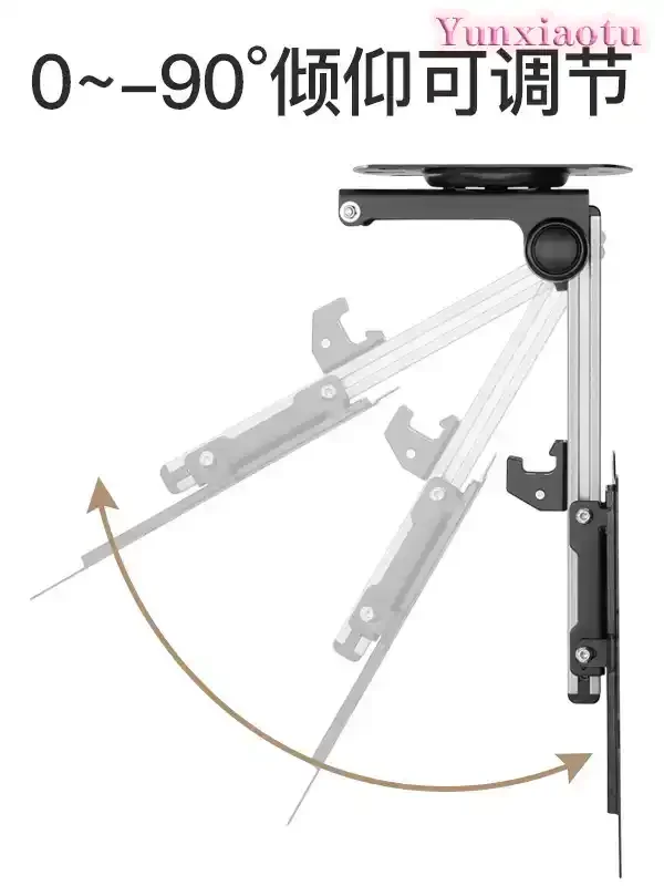 Electric Ceiling TV Mount with Remote Controller, Motorized Flip Down Pitched Roof Mount Fits 32 to 75 Inch Flat Screen