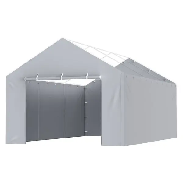 

VEVOR Carport Replacement Canopy Cover Side Wall 12 x 20 ft, Garage Tent Shelter Tarp Heavy-Duty Waterproof & UV Protected,