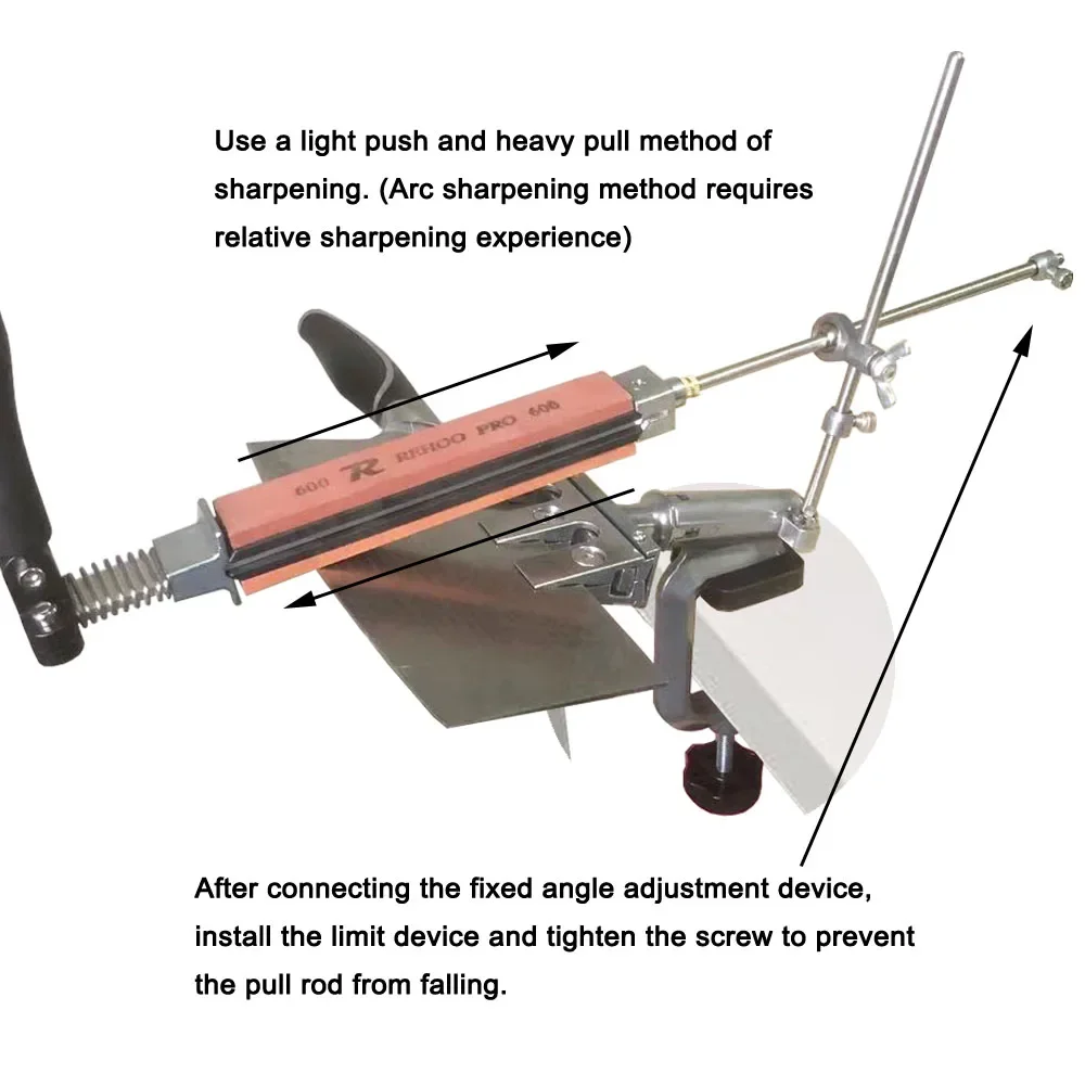 Imagem -02 - Venda Quente Tomada de Fábrica Profissional Grau Ângulo Fixo Faca Sharpener Rehoo Pro Rh006 Sistema de Afiação para Facas 2023