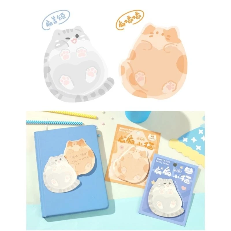 사랑스러운 애완 동물 스티커 노트 간단한 메모 패드를 쉽게 쓰기 쉬운 메모 패드 고양이 시리즈 스티커 메모