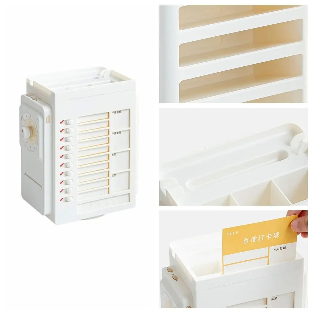 Mastering Time Management Good Habit Punch Card Rotating Pencil Holder Effective Daily Task Planning Board Task Management