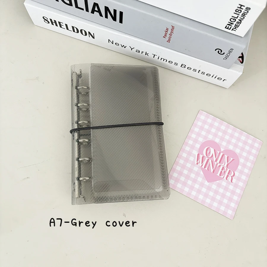 M5/A7 Loose Leaf Journal Notebook Cover, dreifache tragbare Hülle, DIY Nachfüllpapiere/Taschen, Junk Handbook Aufbewahrungsorganisator – Detail 9