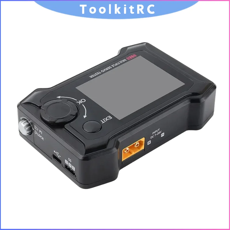 

ToolkitRC ST8 8CH Servo Tester, 100W 2A 7-28V with SBUS/PPM/PWM Signal for RC Model Servo Analyzer with 4 Ways