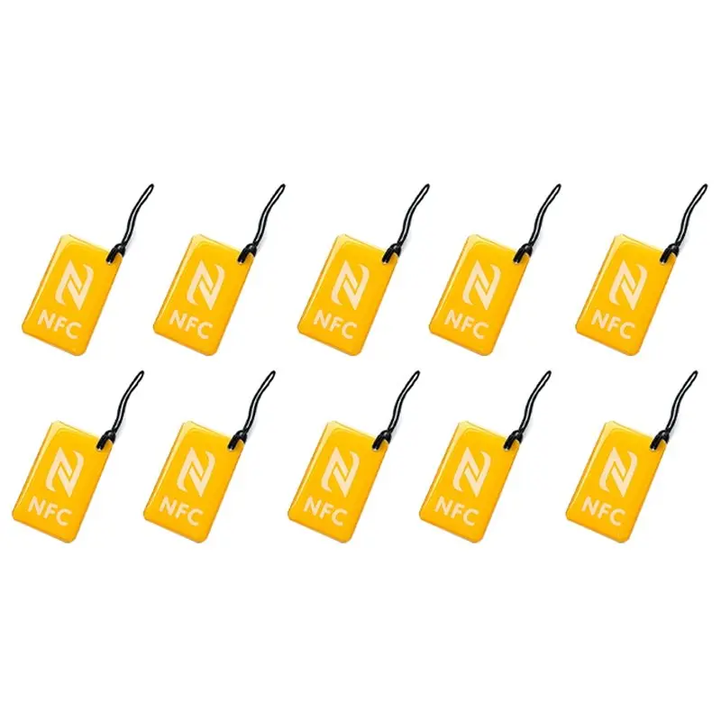 B29C-10Pc 13.56Mhz NTAG215 Tag ISO14443A 504 Bytes Crystal Epoxy Card Ntag215 Epoxy Resin Tag For All Phones