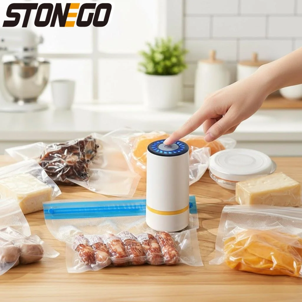 

Mini Electric Wireless Vacuum Sealing Machine for Food Preservation Handheld Portable Kitchen Gadget Compact Space Saving