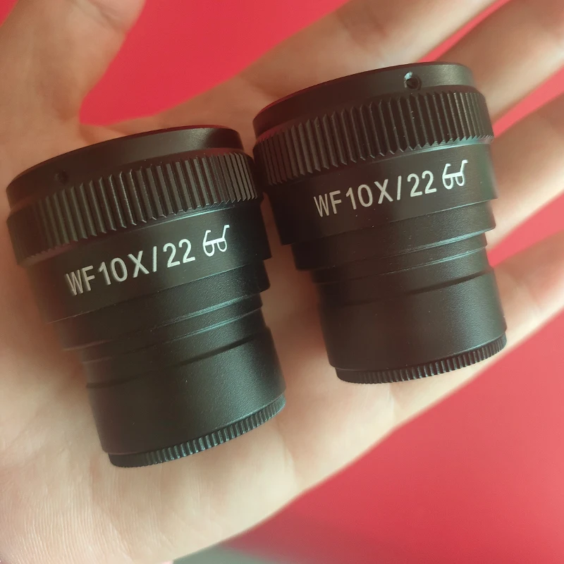 1pcs 2pcs WF10X/22 With Reticle High Point Wide-angle Eyepiece Field View Interface Size 30mm For Stereo Microscope Accessories