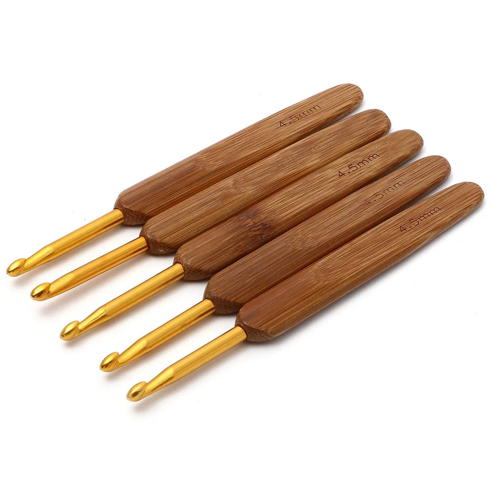 Aghi Legno Uncinetto Legno Efficiente Versatile Ricamo Maglia ergonomica Multifunzionale a lunga durata