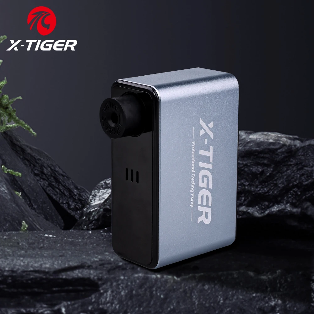 

Портативный мини-электрический велосипедный насос X-TIGER 120PSI с автоматическим запуском - остановка, быстрая накачка, легкий вес для езды на велосипеде