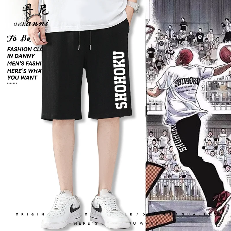 

Loose Men's Baskeall orts Youth Vitali Sle Casual Pants Cotton Blend Comfortable Fit Summer Sportswear orts