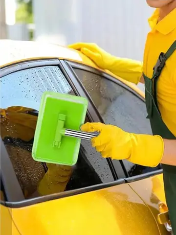 Automobile Windshield Water Scraping Telescopic Automobile Glass Wiper Auto Cleaning Tools Window Cleaning Brush Cleaning Cloth