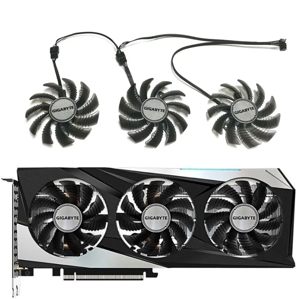 

NEW 78MM 4PIN PLD08010S12HH Graphics card cooling fan，For Gigabyte RTX 3050、3060、3060TI GAMING OC