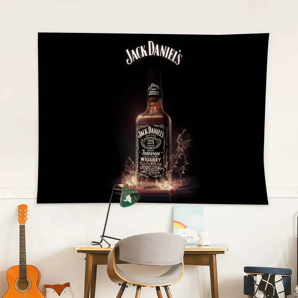 J-Jack luxo D-Daniels bandeira decoração ao ar livre piquenique festa casa acampamento festa arte pendurado banner