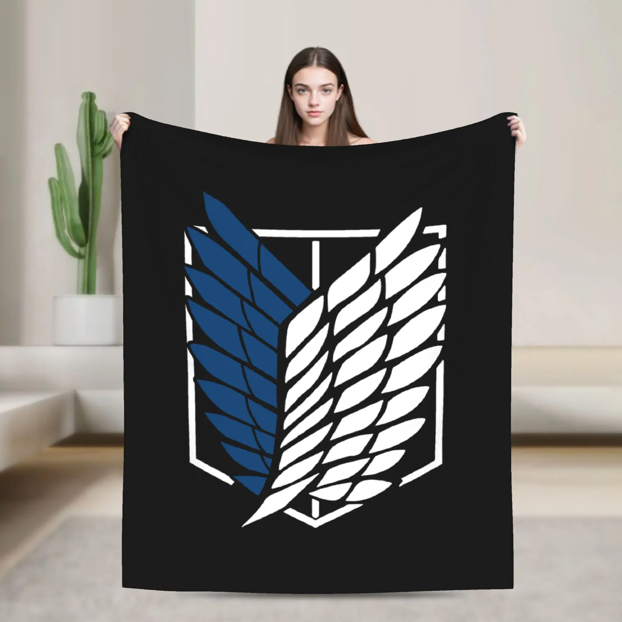 attack-on-titan-logo-blanket-flannel-spring-autumn-multifunction-super-soft-throw-blankets-for-home-outdoor-bedspread
