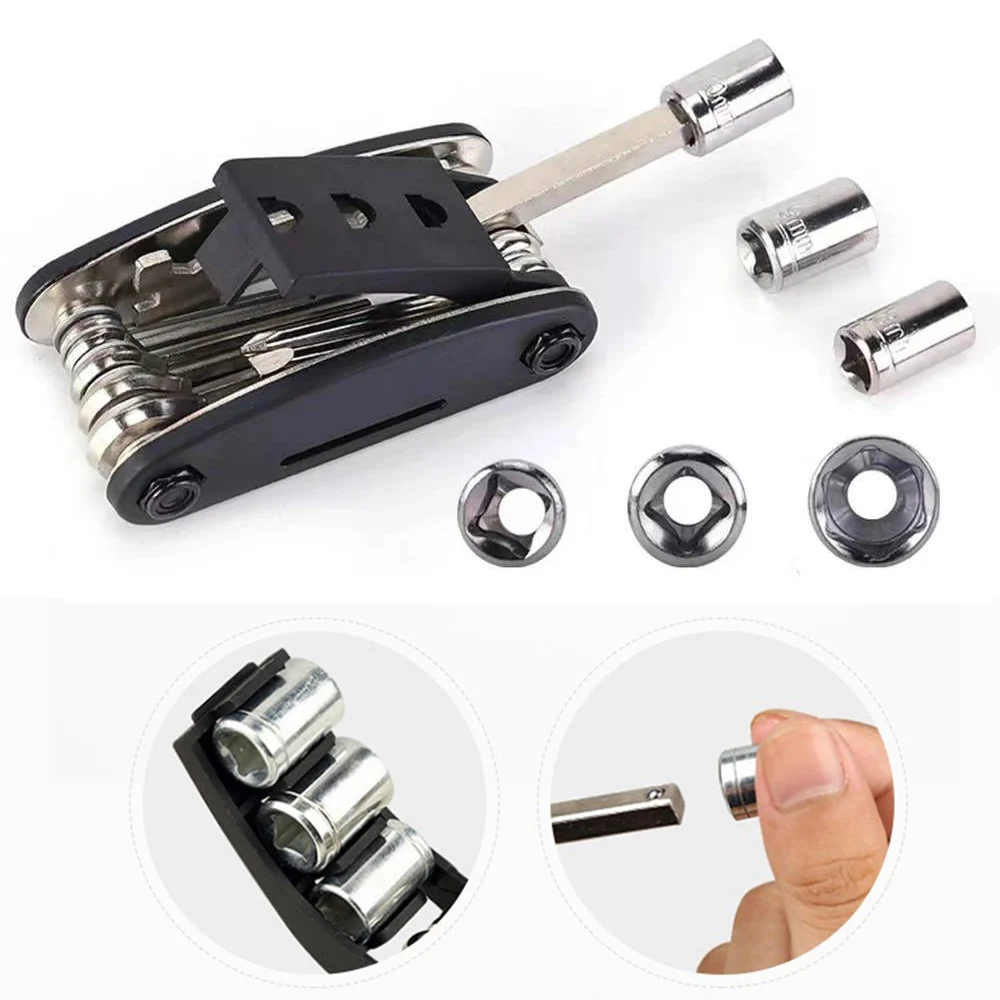 เครื่องมือซ่อมไขควงสำหรับ Bajaj Dominar Pulsar NS N250 200Ns 220F CNC 16 in 1อะไหล่สารพัดประโยชน์อุปกรณ์ซ่อมมอเตอร์ไซค์