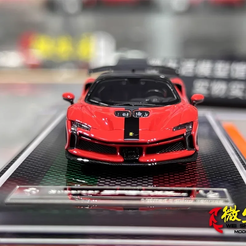 U2 1/64 FERRARI SF90XX Stradale Alloy Toy Motor Vehicle Diecast Metal Model Prezenty