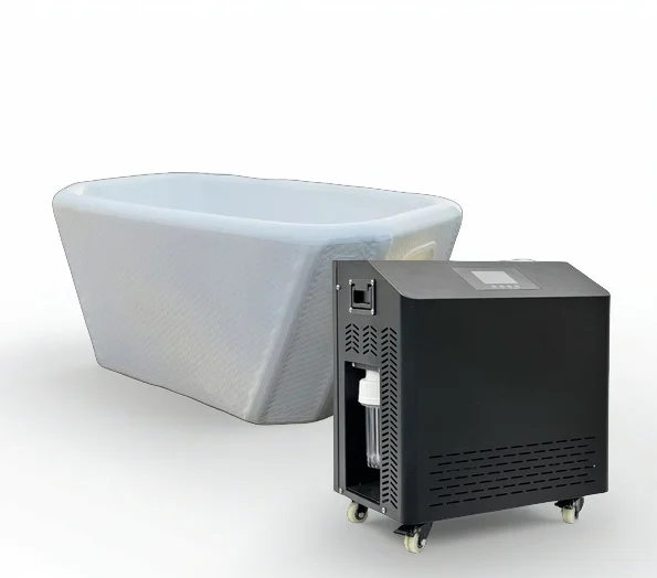 All One Cold Plunge Tub Chiller Filter UV Stainless Steel Portable Ice Bath Commercial Outdoor Recovery Therapy 1-2 Person 20gal