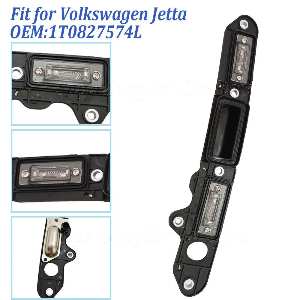 Tampa traseira da bagageira Shake Handle Bar, Matricula Light Plate, Micro Interruptor, VW Golf Plus, Jetta, Passat B6, Touran, 1T0827574L