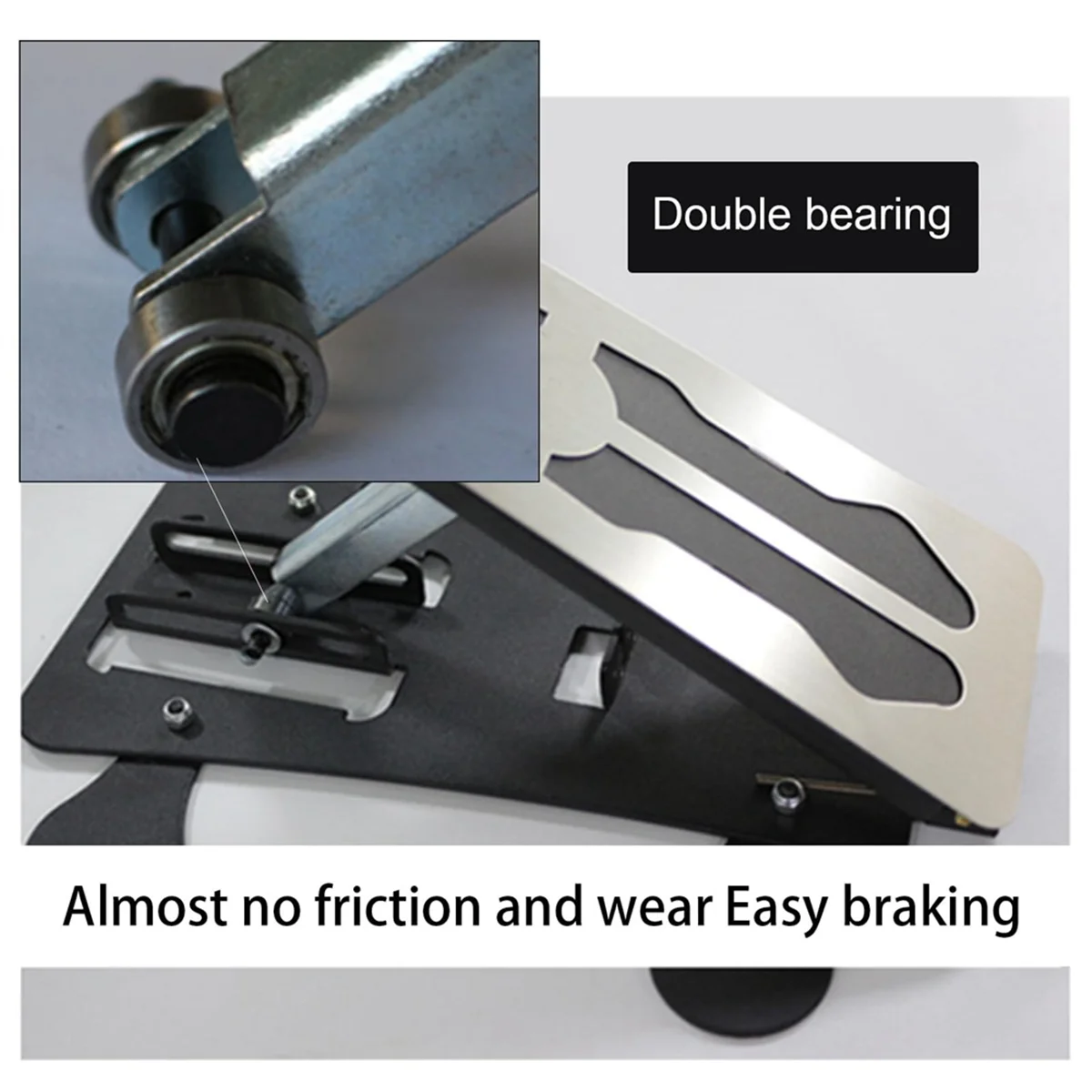 Juego de frenos universales de doble freno para pasajero de coche, juego de pedales de freno de entrenamiento Ed para conductores de estudiantes de escuela, L49A