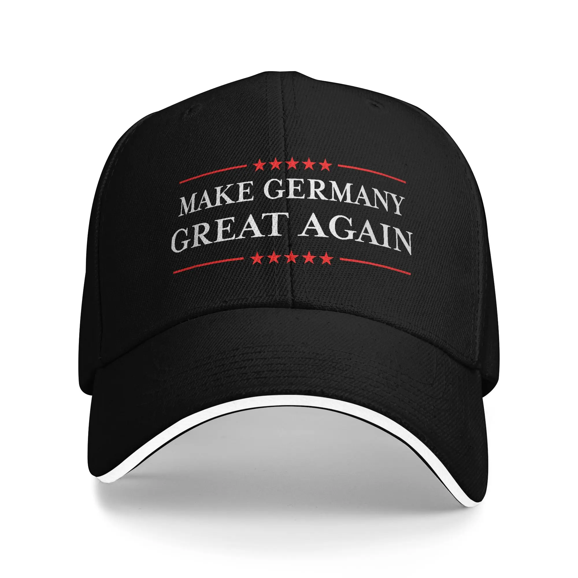 Sommerliche, lässige Baseballkappe „Make Germany Great Again“, Tennis-Skate-Trucker-Mütze für Unisex-Teenager, atmungsaktive Y2K-lustige Snapback-Kappe