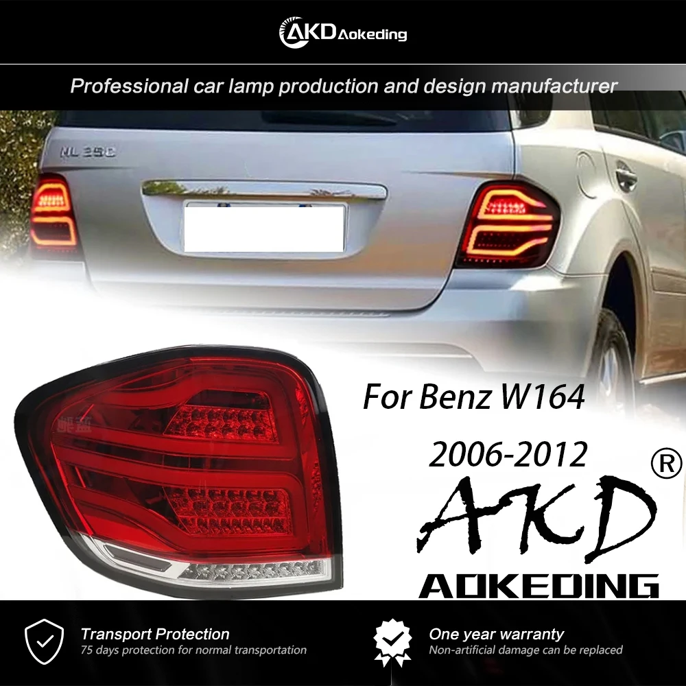 

AKD Tail Lamp for Benz W164 Tail Lights 2006-2012 ML350 ML400 ML500 LED Tail Lamp DRL Signal Assembly Upgrade Auto Accessories