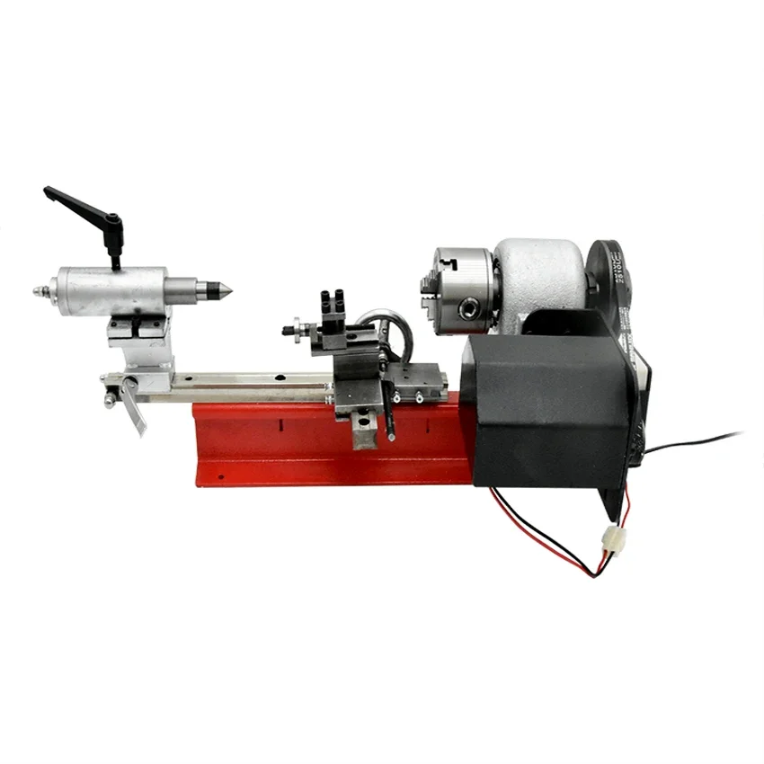 High-precision Desktop Mini Lathe DIY Household Wood Bead Small Woodworking for 110V/220V 350W MT2 50-2500RPM