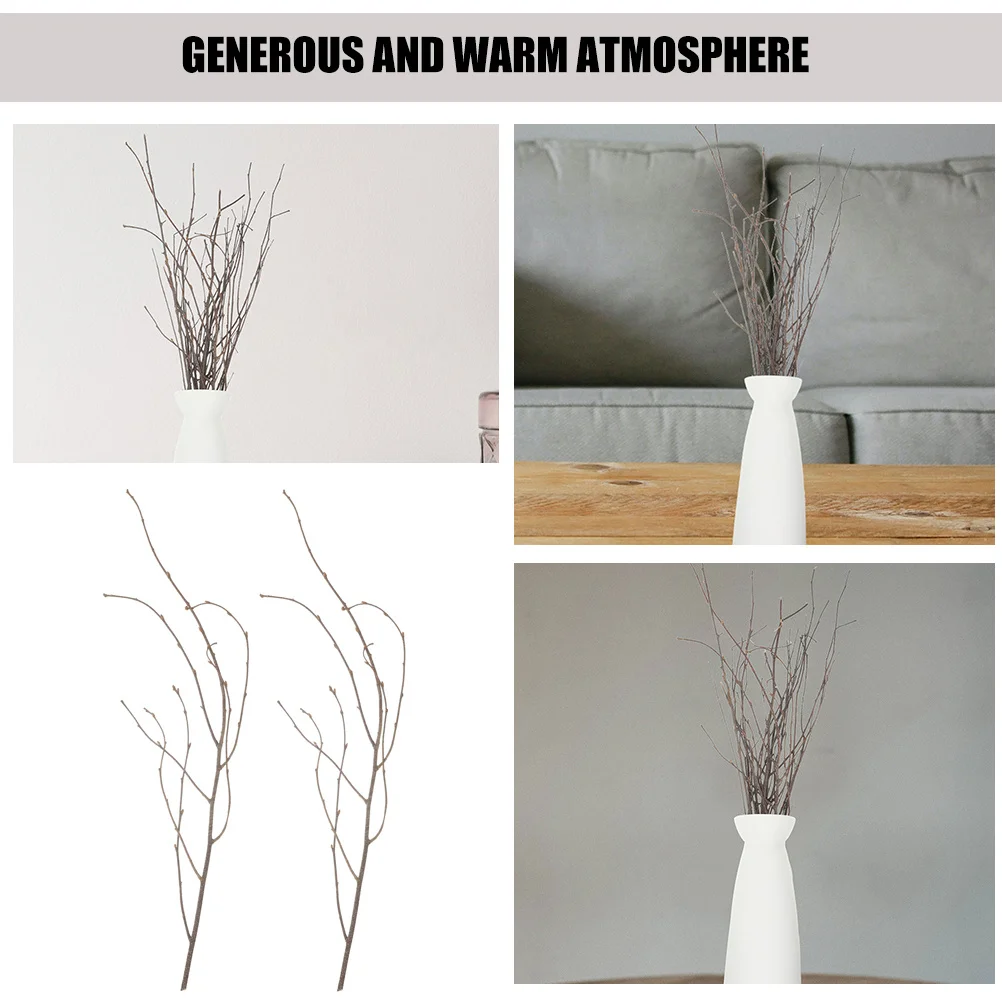 12 個の装飾用乾燥枝天然木 DIY 小枝装飾植物ホームオフィス農家テーブル装飾