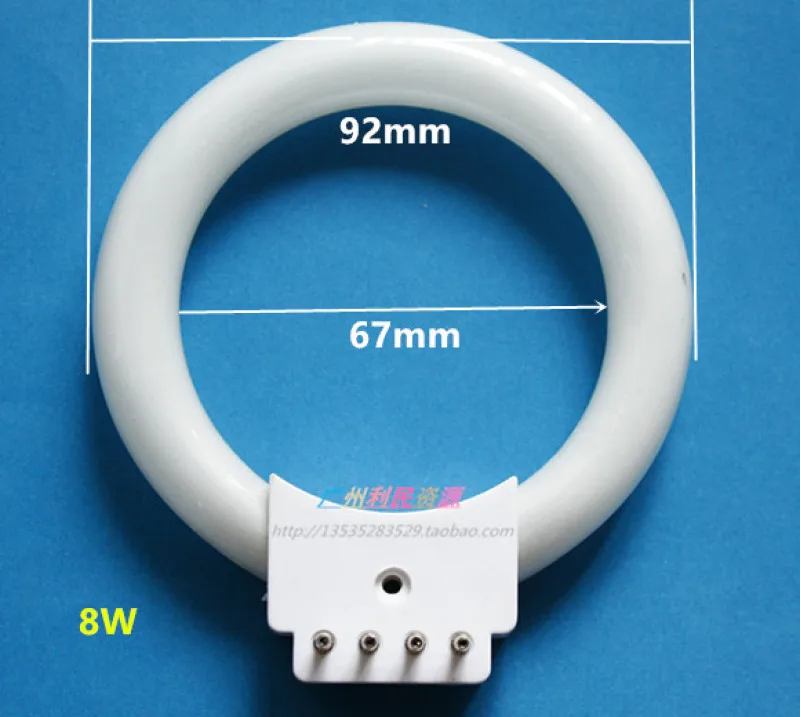 

8W Microscope Annular Lamp Fluorescent Lamp Annular Light Source White Light Source Four Pin Inner Diameter 67mm