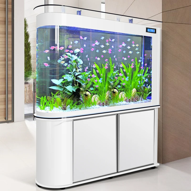 

High Quality Home Large glass Fish Tank Manufacture Indoor Intelligent customized spot factory Medium Aquarium