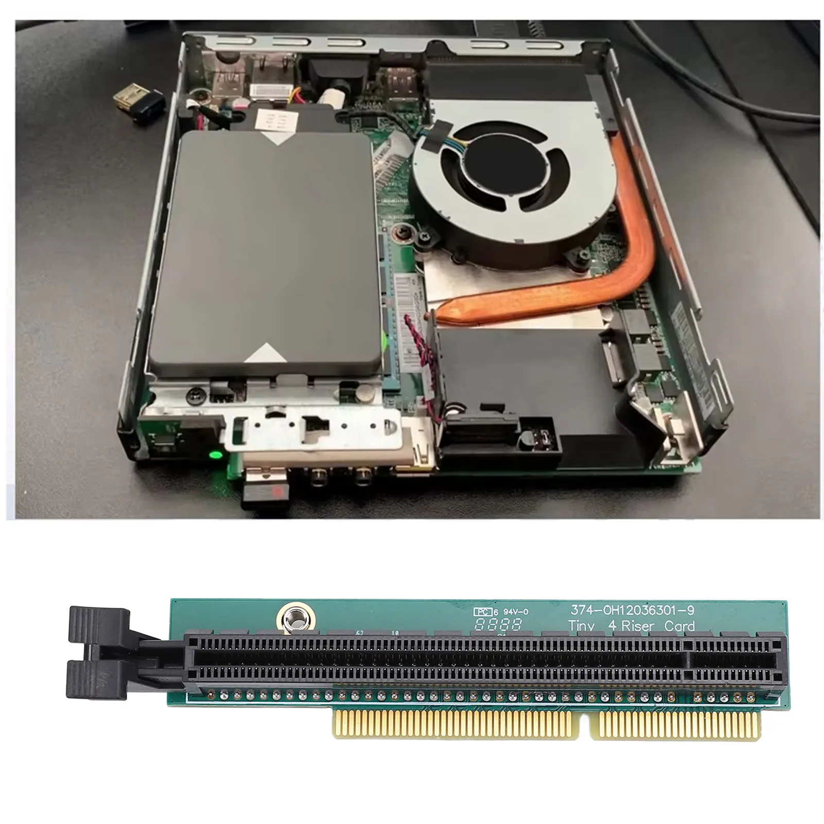PCI E กราฟิกการ์ดอะแดปเตอร์สําหรับ Tiny 4 สําหรับ ThinkCentre M920Q M910Q M910X M920X M720Q P330 P320 01AJ902 PCI E Riser การ์ดอะแดปเตอร์
