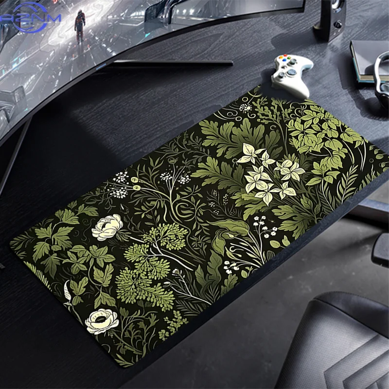XXL Mouse Pad plum blossom Purple Anime Gamer Computer Mousepad Gaming Accessories Tablet Varmilo Keyboard Mausepad